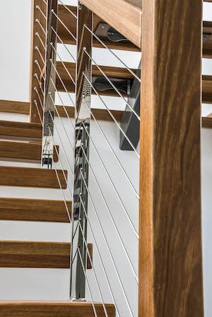 wire balustrade staircase